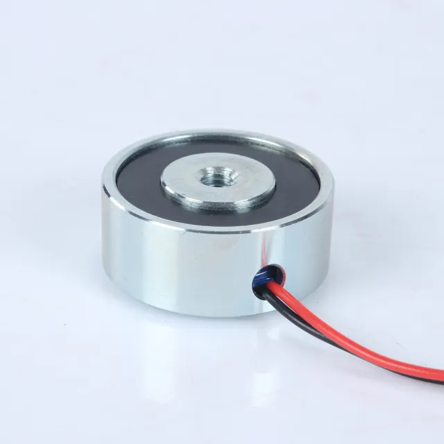 Round Mini Holding Electromagnet Dc 12v 24v 1.3w 10Kg Electro Electric Magnet