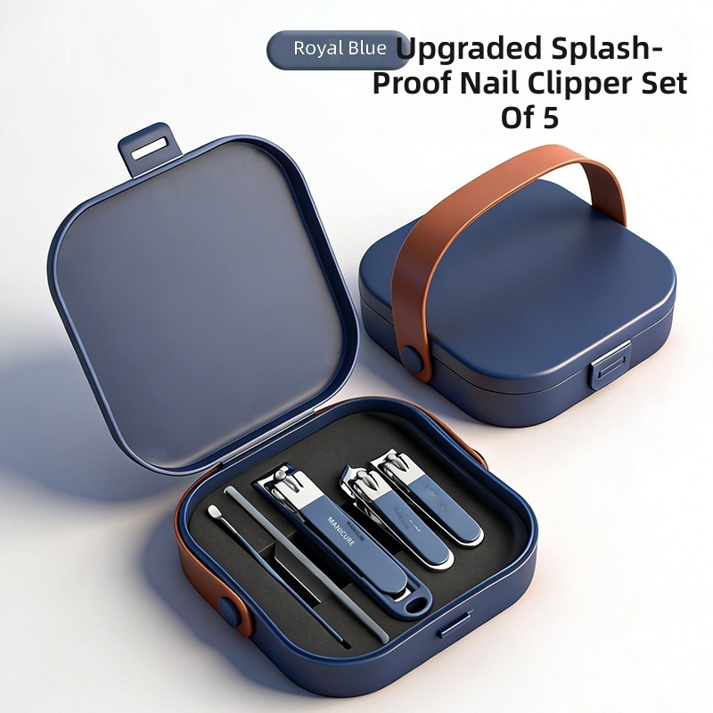 ensemble de coupe-ongles bleu ciel-5 pièces