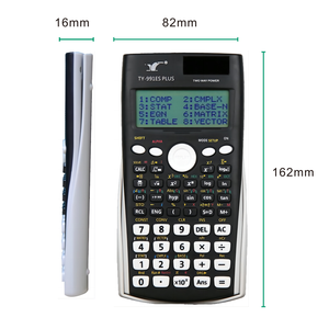 Calcolatrice scientifica funzioni 417 Display a matrice di punti batteria solare potenza studente esame speciale scuola calcolatrice elettronica