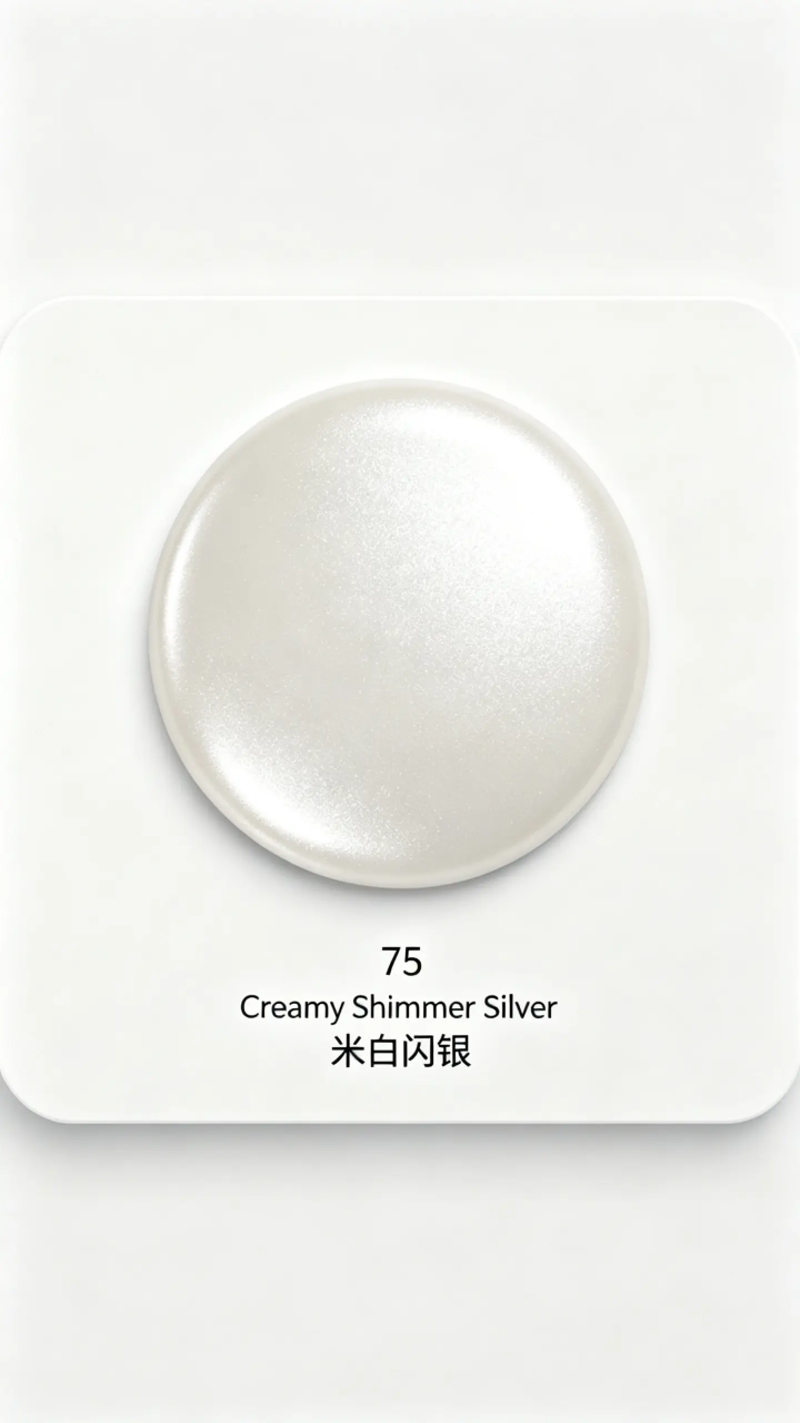 Creamy Shimmer Silver
