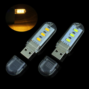 Mini USB Light Portable 3 LED lettura della luce del libro per i regali di promozione della luce della tastiera del PC del Computer - Product Image 1