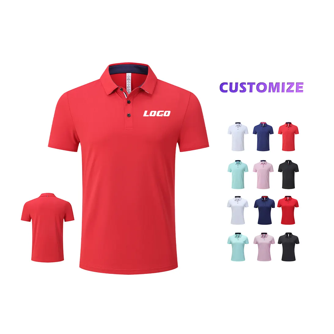 Holesale-camisetas de golf con estampado personalizado para mujer, Polo a la moda