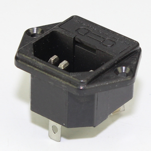 AS-07 Male Adapter Power Plug and <strong>Socket</strong> 3 Pin <strong>6</strong>.35mm Terminal AC Power <strong>Socket</strong> Plug Outlet with 10A fuse for Auto - Product Image 3
