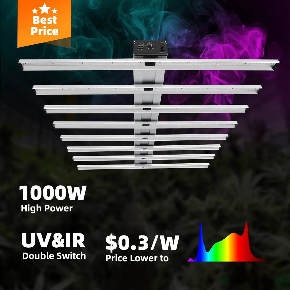 420 Mega bán win1000 1000 Wát cao ppfd thương mại quang phổ đầy đủ dẫn phát triển đèn với UV IR
