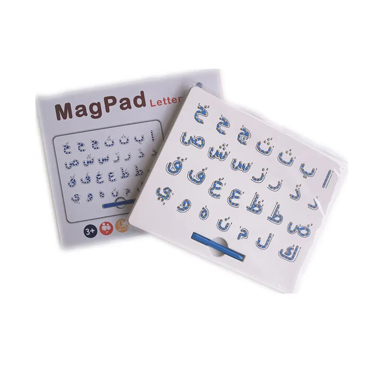 Tablero de dibujo magnético para niños, juguete hebreo árabe alfabeto letra número, tablero de rastreo, aprendizaje educativo, ABC, regalo preescolar
