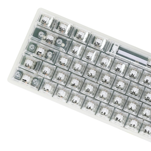 Teclado transparente para ordenador portátil y oficina con tecla al por mayor con una sola luz, 104 teclas, Teclado mecánico para jugar con cable OEM - Product Image 3