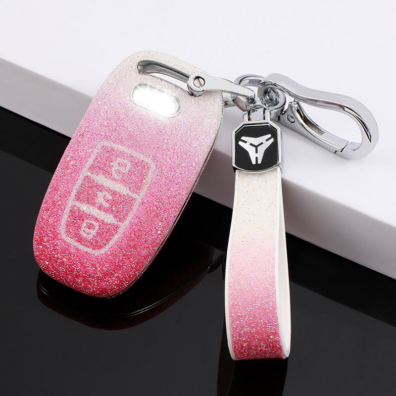 Capot 3 boutons Type-A + porte-clés TPU-Rose