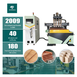 Enrutador CNC multihusillo 1328/1330 con certificación CE, grabado anidado para paneles de madera, Equipo de mesa de vacío de Control NC Studio Mach3 - Product Image 1