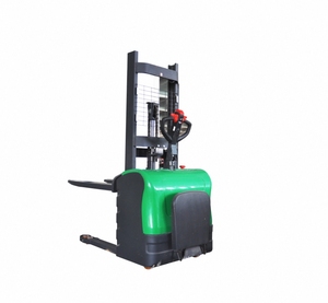 Apilador de alcance eléctrico automático de 1,5 toneladas Carretilla elevadora eléctrica de bajo costo con estructura de plataforma para carga y descarga - Product Image 2