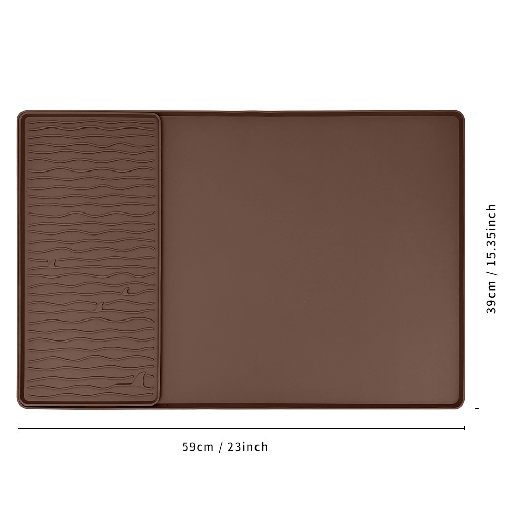 Brown two-in-one-water ripple