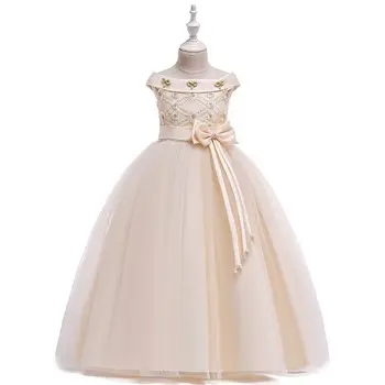 Atacado lindas roupas infantis de verão princesa vestidos longos de casamento rendas decoração meninas novos produtos fabricantes