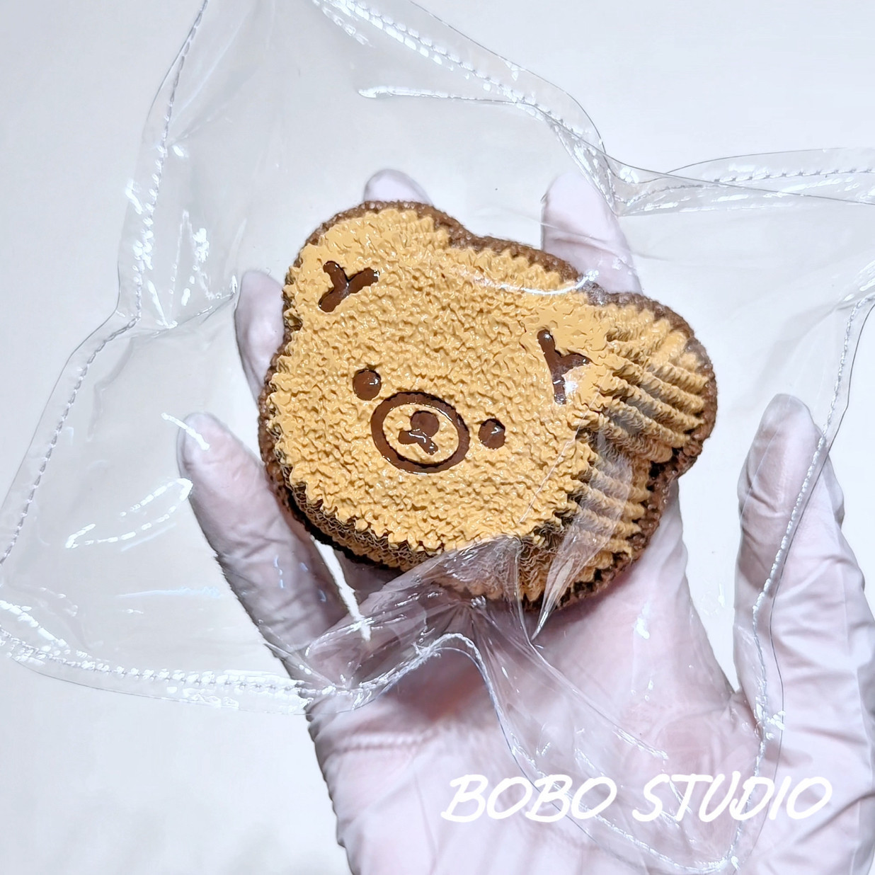 Bear chocolate pudding