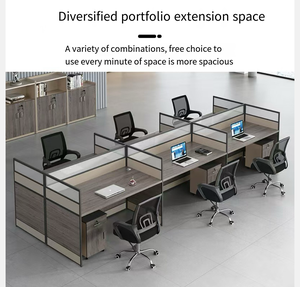 Modern Office Partition <strong>Table</strong> Screen Multi-Staff Multi-Person <strong>Computer</strong> Desk Desk Chair Combination <strong>for</strong> Work Place Office - Product Image 5