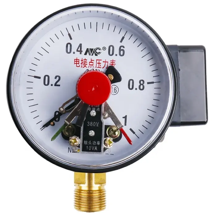 MC YX-100 contact électrique jauge de pression de température d'alimentation en eau manomètre