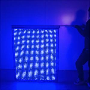 Bandiera colorata luminosa programmata natale Led danza telecomando visive Pole bandiere con luce - Product Image 3