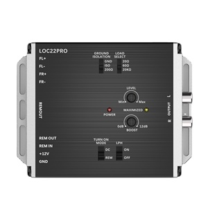Convertidor de salida de línea Premium Edge LOC22-PRO, dos canales de entradas de nivel de altavoz activo (manipulación de entrada de hasta 40V)