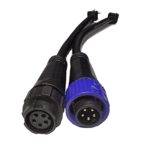 M19ขั้วต่อแบบปลดล็อคอย่างรวดเร็วกันน้ำ5-PIN ตัวผู้และตัวเมียและสายเคเบิลไปยังช่องเสียบสำหรับติดตั้งแผง - Product Image 3