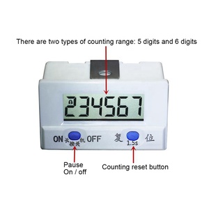 Taidacent Smart Punch contatore Display digitale elettronico sensore di conteggio della rotazione magnetica 6 contatore a 5 cifre conteggio industriale - Product Image 2