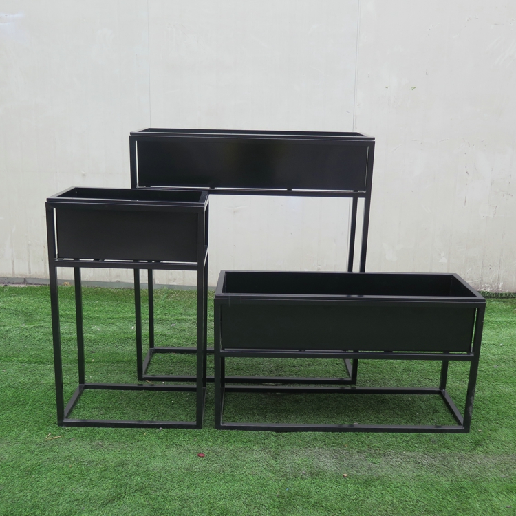 commercial furniture garden stainless steel plant pot Outdoor customized flower pot Manufacturer