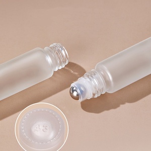 Botellas redondas vacías de aceites esenciales, botellas enrollables de perfume, muestras gratis, botella de vidrio con tapas roscadas, botella enrollable de 5ml y 10ml - Product Image 2