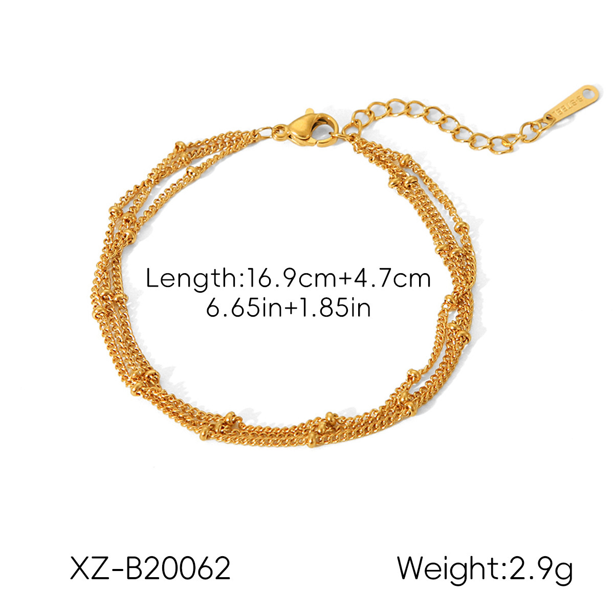 Minimalist Layered Chain Bracelet