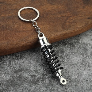 Creative Metal <strong>Turbo</strong> Gear Carabiner Keychain Rim Brake Disc Shock Absorber Caliper Pendant Wholesale for <strong>Key</strong> Use