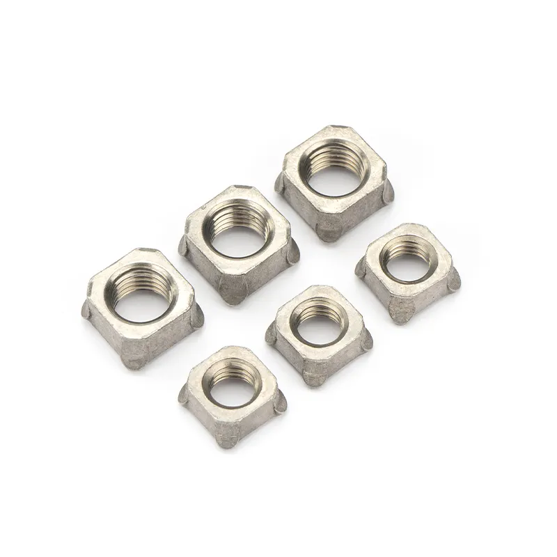 High Quality Steel Iron Weld Nut Square Welded Nut Threads Standard DIN 928 Steel Square Weld Nuts