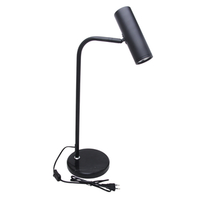 With European Plug Rotate Table <strong>Lamp</strong> 9W Simple Design <strong>Black</strong> Shell Long Neck Table <strong>Lamp</strong> Large Size Read Light With On-off Key - Product Image 2