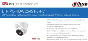 有货大华IP摄像机IPC-HDW2549T-S-PV AI主动威慑警报器灯报警双向音频彩色视觉5MP大华IP摄像机 - Product Image 2