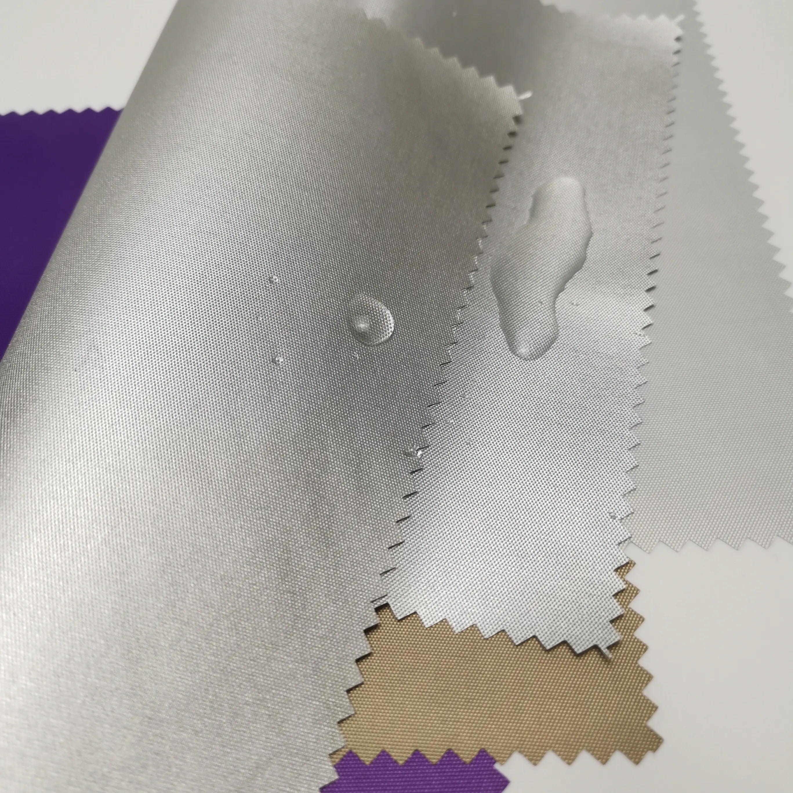 Tela Oxford para carpas para niños, tela impermeable ligera multicolor recubierta de plata 210D