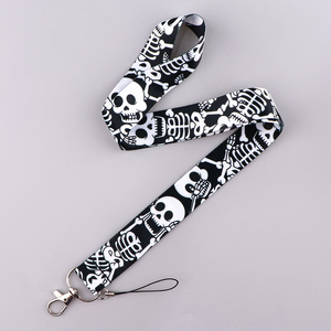 Tùy Chỉnh Halloween <span class=keywords><strong>Skull</strong></span> Cổ Dây Đeo Dây Buộc Nylon Chất Liệu Bền Không Thấm Nước Cho <span class=keywords><strong>USB</strong></span> Huy Hiệu Chủ Thẻ Chìa Khóa DIY Treo Dây Quà Tặng - Product Image 3