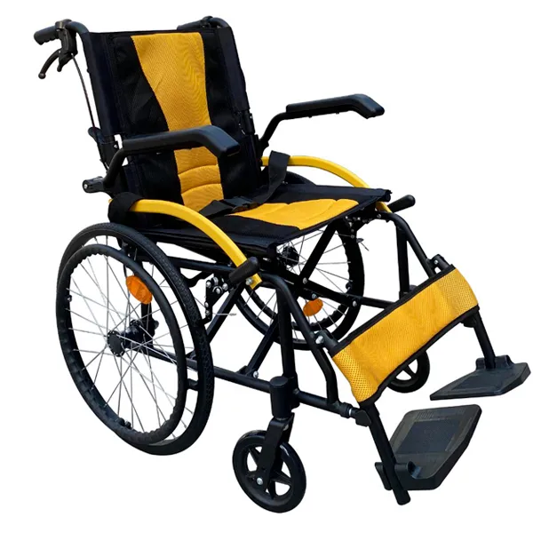 Silla de ruedas 라이트 휠 휠 의자 제조업체 수동 접이식 접이식 경제 수동 알루미늄 경량 휠체어