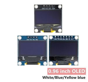 0.96 originale "OLED SPI/IIC I2C bianco/blu/giallo blu 0.96 pollici modulo OLED 128x64 OLED LCD Display a LED modulo per ARDUINO