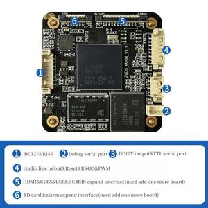 Tablero de cámara CCTV 4K, cámara de poca luz, módulo de cámara WDR de 120dB, IMX415 1/2. Módulo IP de red con sensor CMOS de 8 pulgadas con DC12V - Product Image 4
