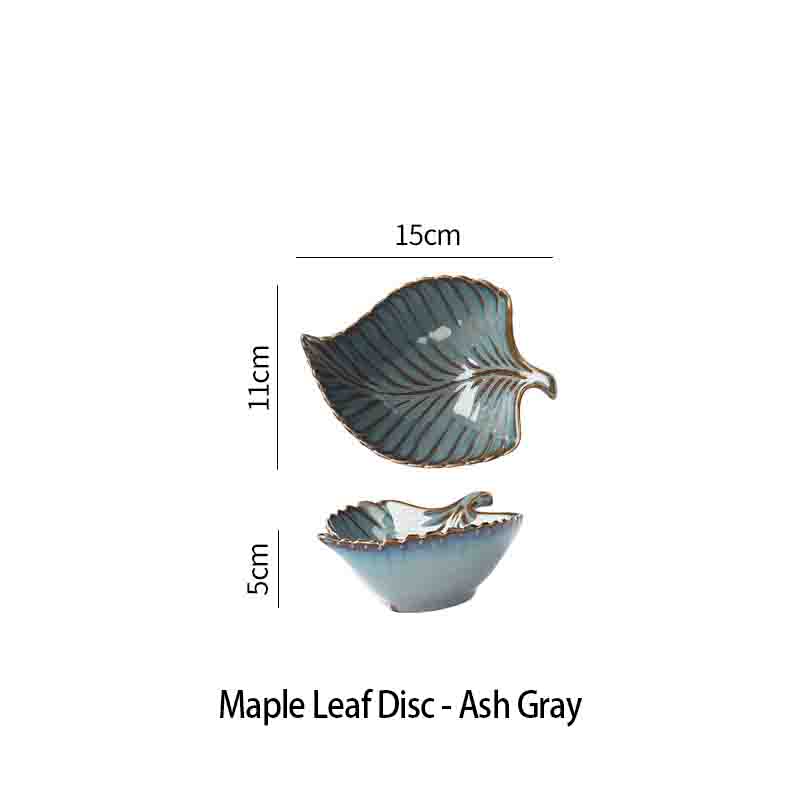 Disque Feuille d'Érable - Gris Cendré