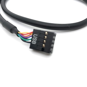 Özel usb 2.0 çift dişi Dupont 9pin konut kablosu bilgisayar için - Product Image 3