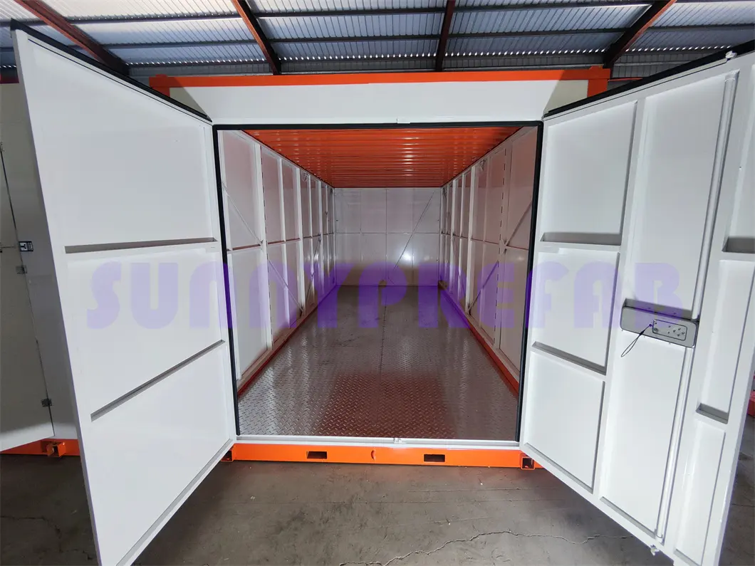 Staal Materiaal Prefab Monteren Stapelbaar Opvouwbare Mobiele Container Self Storage Draagbare Opslag