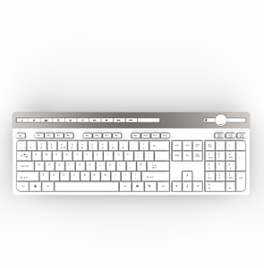 AX2930コードレスワイヤレスキーボード装飾タブレットUSBCe用アルミニウム合金スプリットキーボード付き標準超薄型キーボード - Product Image 6