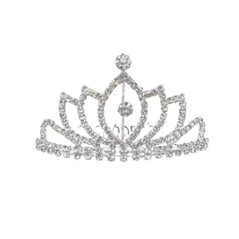 Haute qualité à la mode alliage or argent couleur cristal diadème mariage mariée coiffure décoration diadème couronne cheveux accessoires