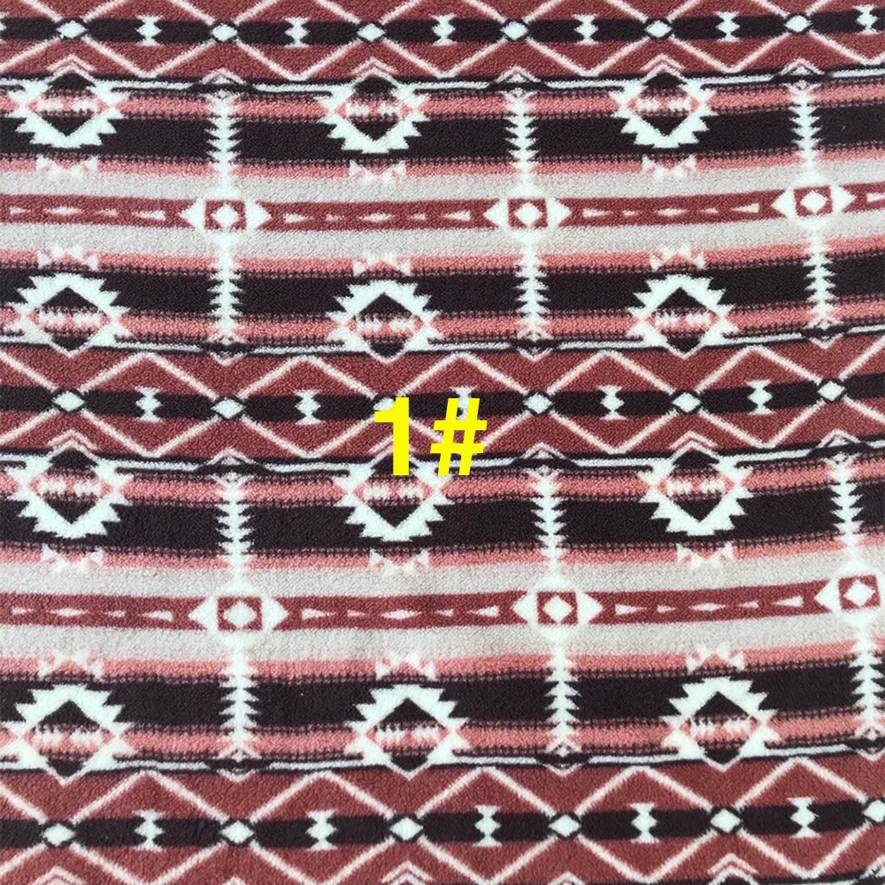 Großhandel Amazon Aztec Soft Navajo Bohemian bedruckte Polar Fleece geometrische Polyester Designer Stoff für Kleidungs stück Jacke Decke