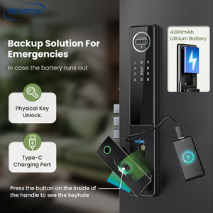 TEDITON Tuya Smart Zwei-Wege-Gegensprechanlage Palm Finger Print Card Digitaler Code Gesichts erkennung Biometrisches Zugangs türschloss - Product Image 6