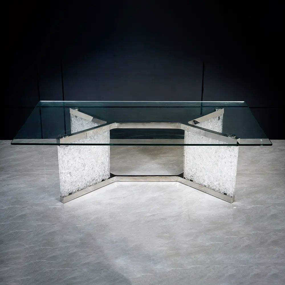 Acryl harz Möbel Couch tisch Hersteller Günstige Glasplatte Glas Wohnzimmer möbel Moderner Luxus