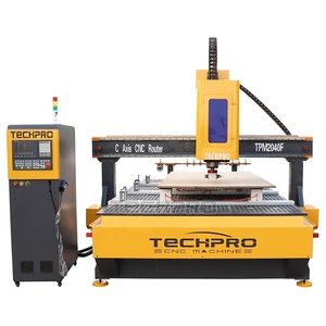 Enrutador CNC de eje C, máquina enrutadora cnc de madera de agregado HSD de 3 ejes y 4 ejes en venta - Product Image 2