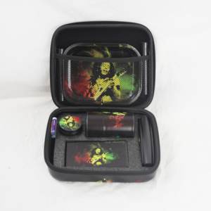 Hút Kit Đa Chức Năng Hút Thiết Lập Bán Buôn Mới Nhất Đến Thảo Mộc Thuốc Lá Cán Khay Thảo Mộc Máy Xay Thủy Tinh Gạt Tàn 4 Trong 1 - Product Image 5