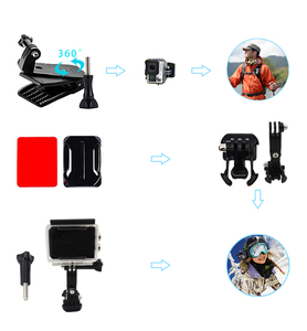 GoPro Hero用57In1アクセサリーキットマウント1098 Max 7 6 5 4 3 3 21ブラックGo-Pro Heroアクションカメラアクセサリーセット - Product Image 5