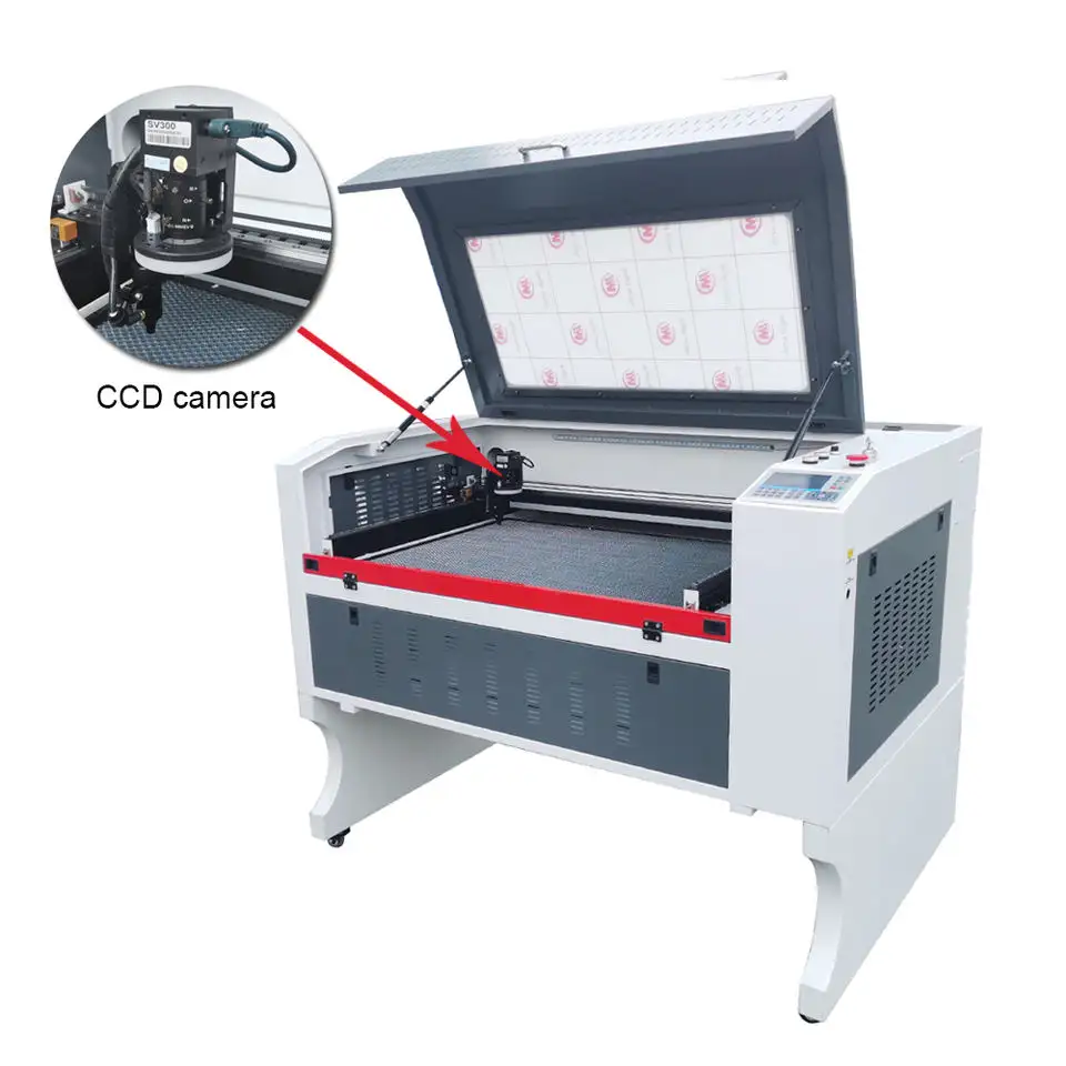 Kostenloser Versand 6090 Ruida System Glas gravur maschine zum Verkauf 60W 80W 90W 100W Mini-Lasers ch neider GOLDMARK