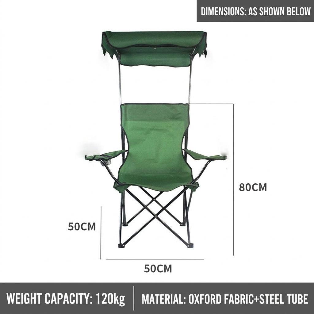 Armchair-green-with awning