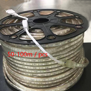 50-meter 100-meter Outdoor Waterproof IP65 <strong>LED</strong> RGB Multi-color High Voltage 220V Light Strip <strong>LED5050</strong> Color-changing Light Strip - Product Image 2