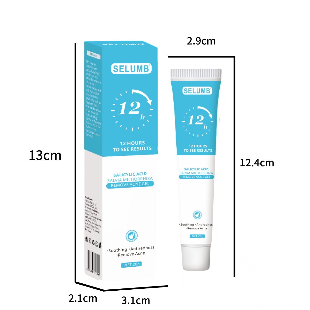 Gel de traitement contre l'acné