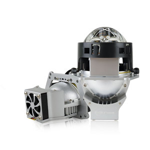JHS K205 3英寸发光二极管前照灯雾灯双矩阵反射器H1 H4 H7 H11 65w 3英寸双发光二极管通用汽车投影仪镜头 - Product Image 3